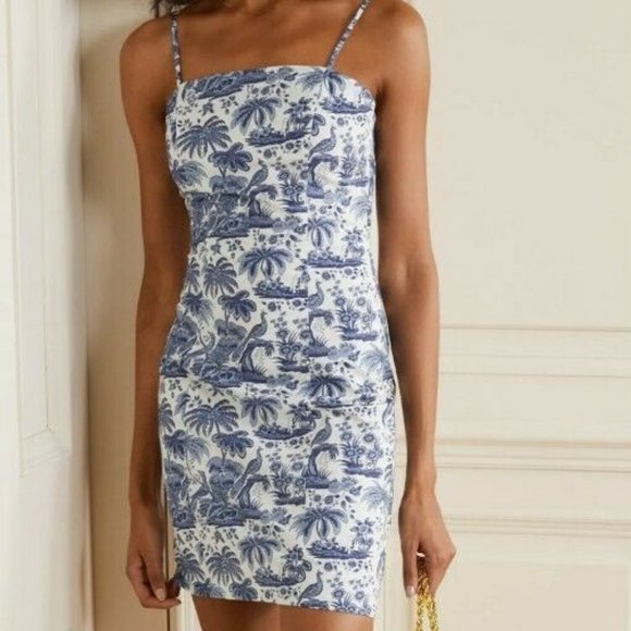 STAUD Dresses & Skirts - STAUD Blue Toile BASSETT Mini Dress - 2